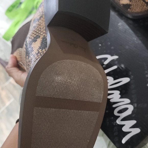 Sam Edelman Dasha Dark Wheat/Exotic Snake Print Ankle Boots - Picture 7 of 8